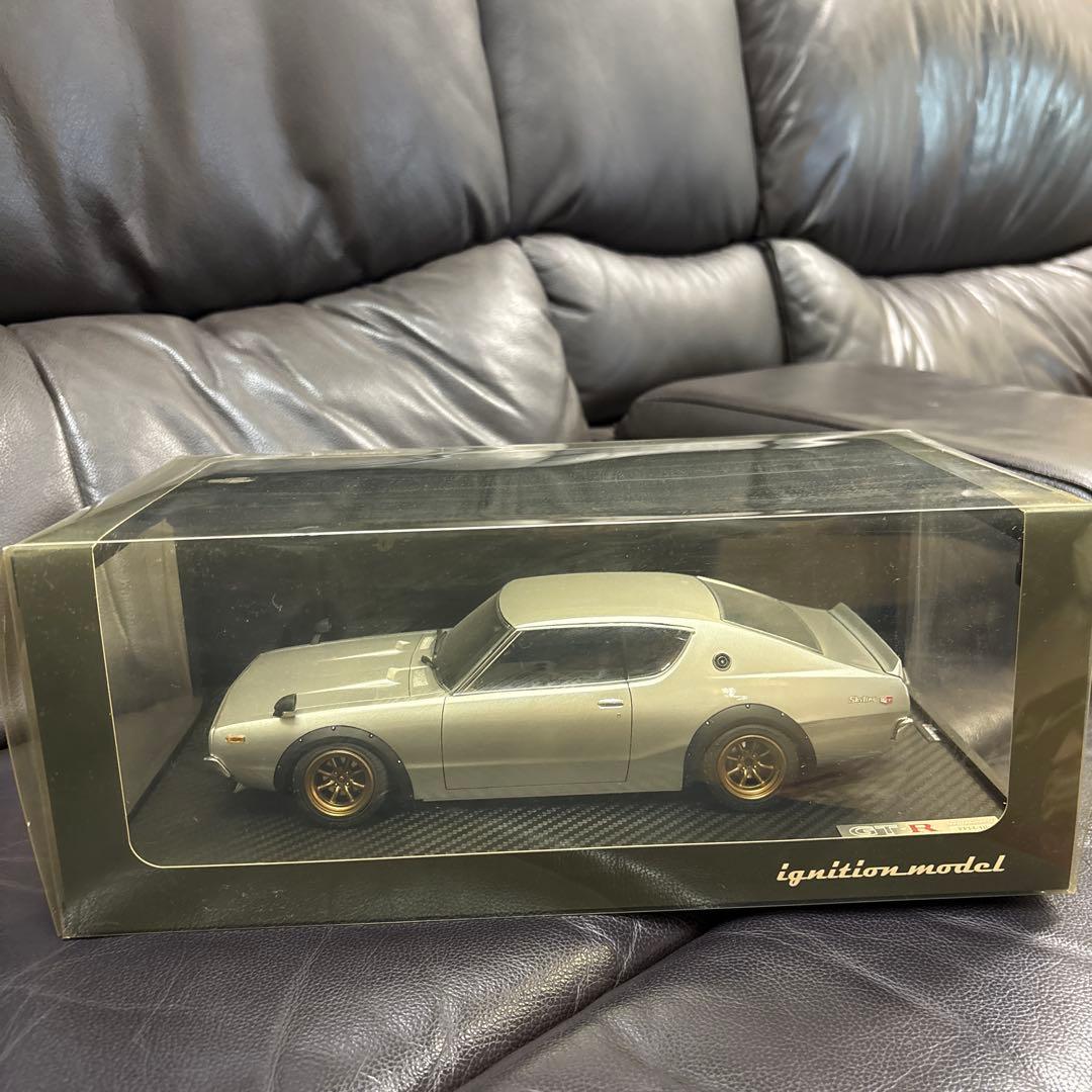 ignition model の1/18 2000 GT-R（KPGC110）」 IG3234 1/18 Nissan Skyline 2000 GT-R (KPGC10) Silver 10th
