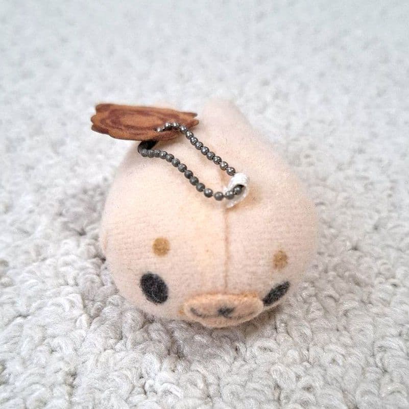 まめゴマ サンエックス 十六茶 キーチェーン マスコット レトロ