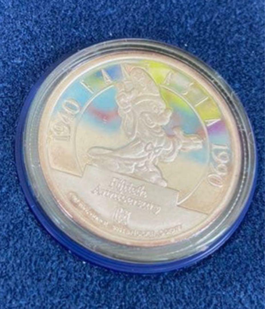 純銀　1オンス 31.1gファンタジア50周年記念メダリオン　プルーフ