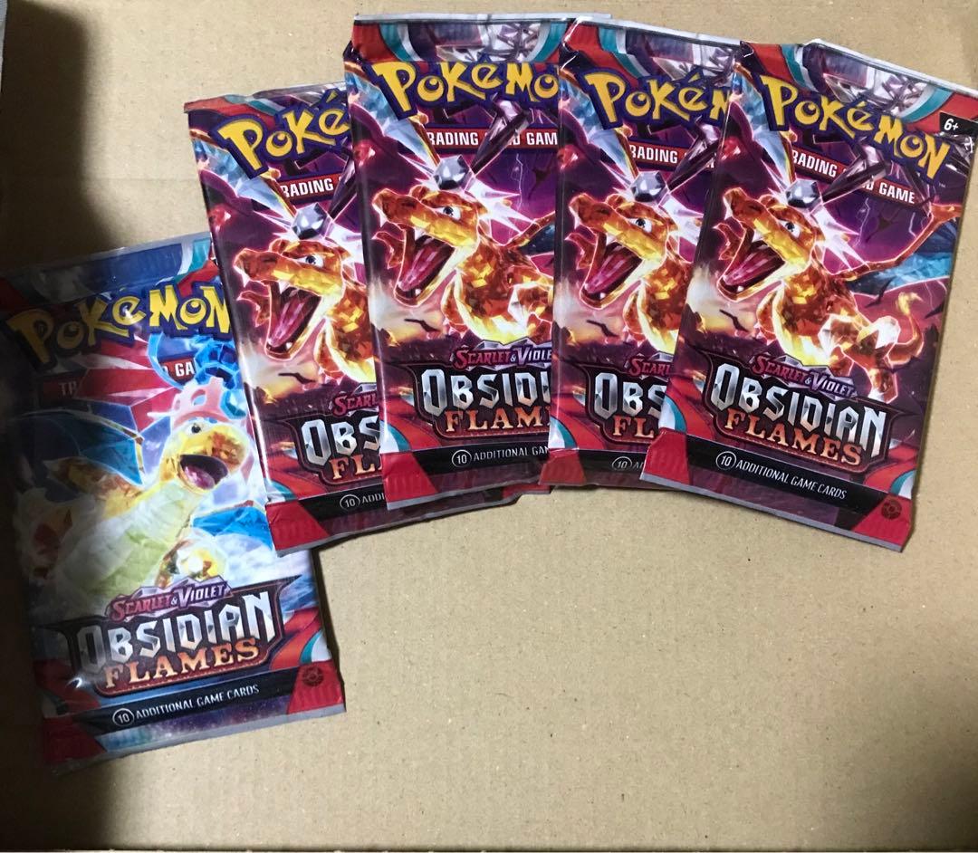 未開封 英語版ポケカ正規品 バラパック　5パック　Obsidian Flames