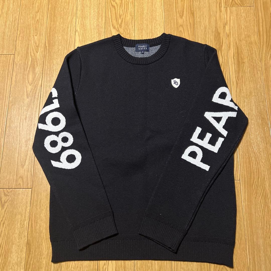 PEARLY GATES ブラック セーター サイズ6 XLサイズ PEARLY GATES（パーリーゲイツ） セーター ニット 「PEARLY GATES」12G