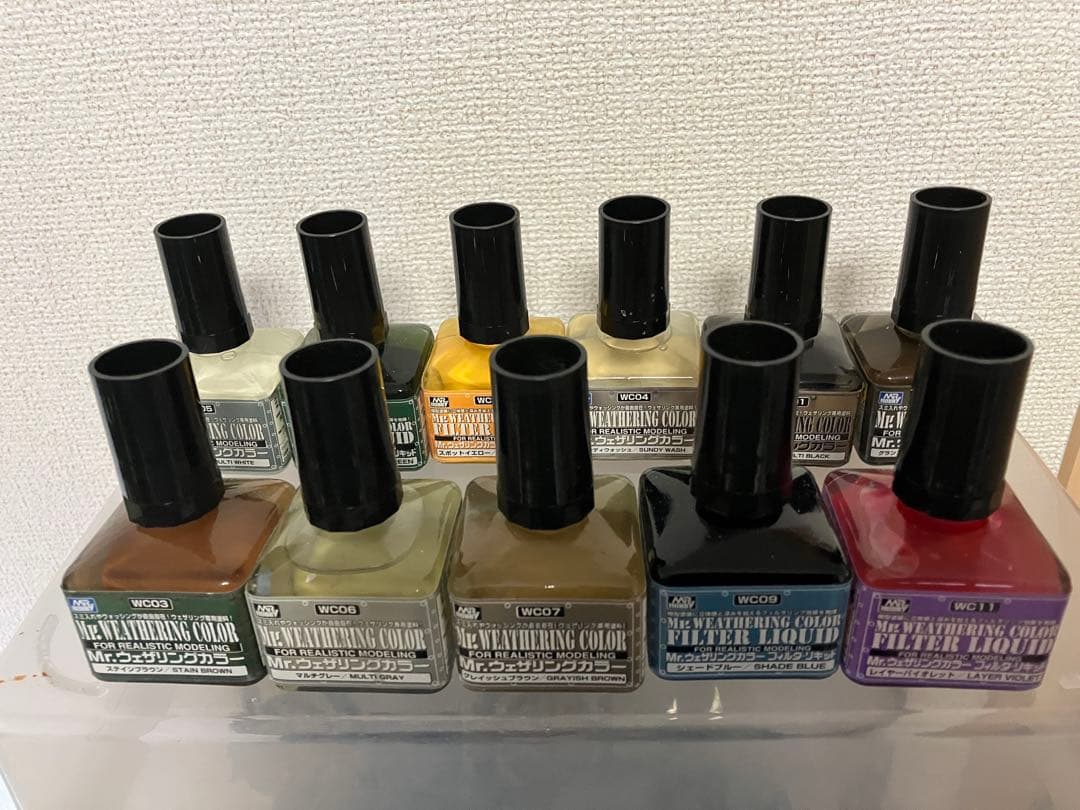 【最終値下】プラモデル　ウェザリング塗料一式