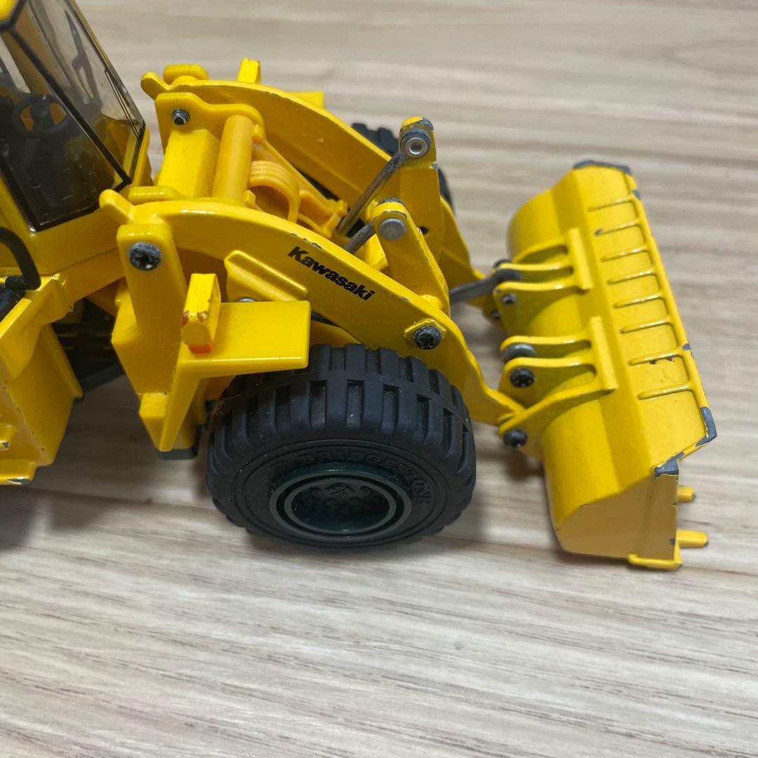ホイールローダー イエロー kawasaki90zv HITACHI レア 希少 - メルカリ