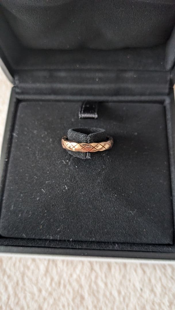 CHANEL ココクラッシュ　ミニ　リング　ベージュゴールド　サイズ50