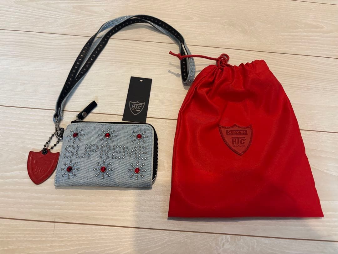 ぬ*7様 Supreme x HTC Wallet スタッズ デニム ウォレット