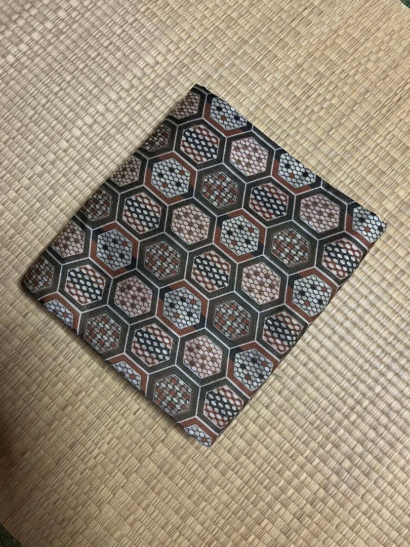 13絃用 お箏/お琴ケース 琴袋(丸袋) 緑系　柄物　厚手