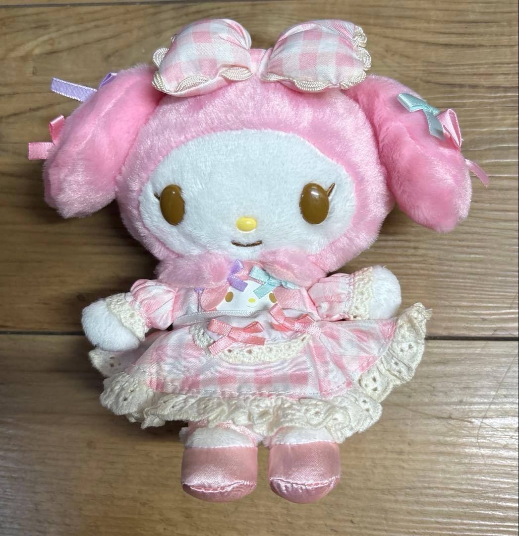 マイメロディ　 マスコット　ぬいぐるみ　リボンでおそろ