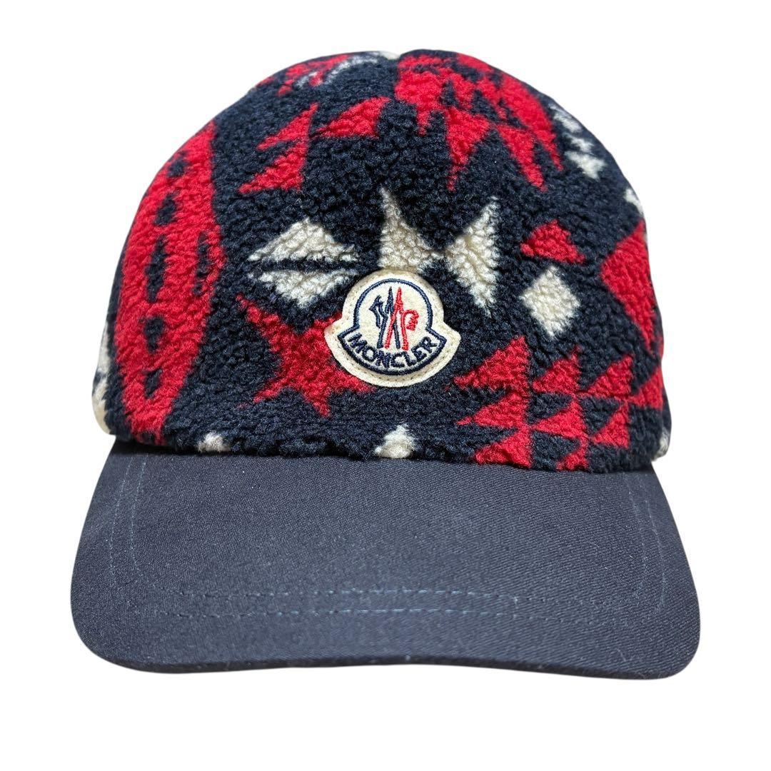MONCLER モンクレール ロゴ フリースボア キャップ - メルカリ