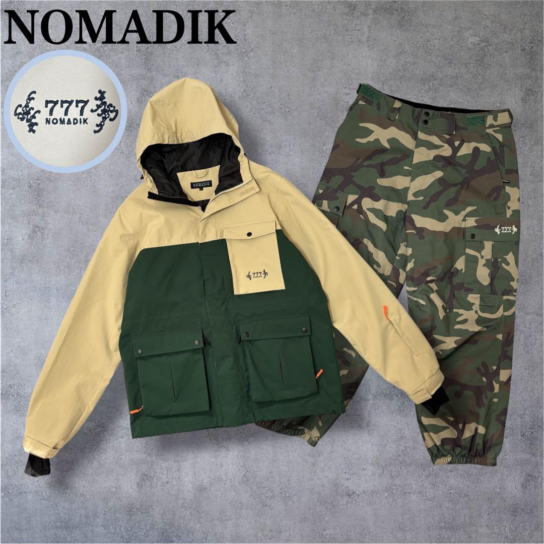 ノマディック NOMADIK スノーボードウェア 上下セット L カモフラ NOMADIK（ノマディック） 25-26 NOMADIK/ノマディック 777 pant メンズ