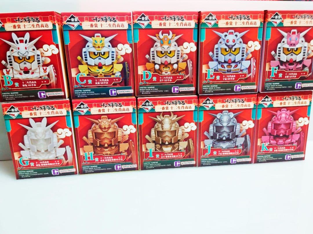 激レア 中国限定 SDガンダム 十二支ガンダム 一番くじ フィギュア