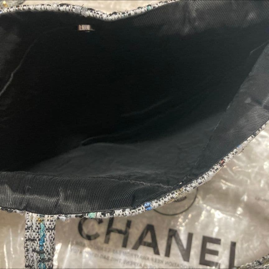 CHANEL ツイードトートバッグ スパンコール - メルカリ