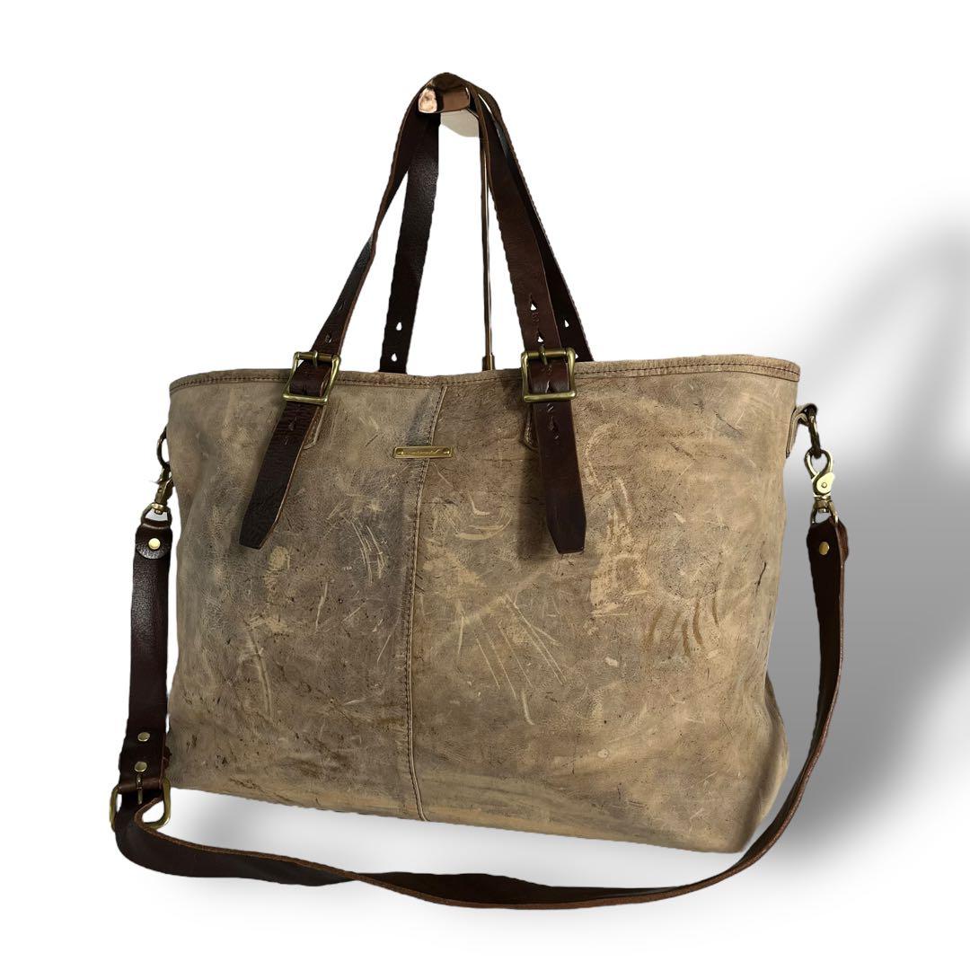 Ryu continental クーズー kuduレザー 2way トートバッグ