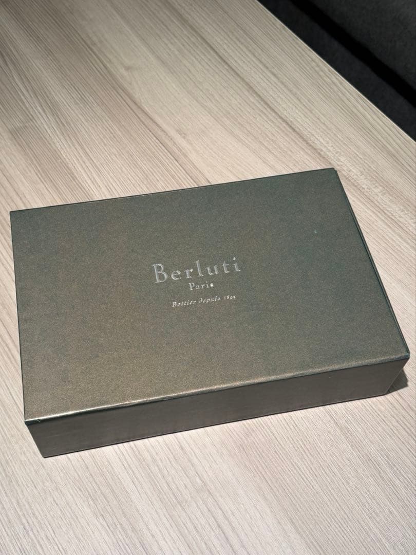 極美品 ベルルッティ タリ シルバーパティーヌ ブルー タリ希少のW