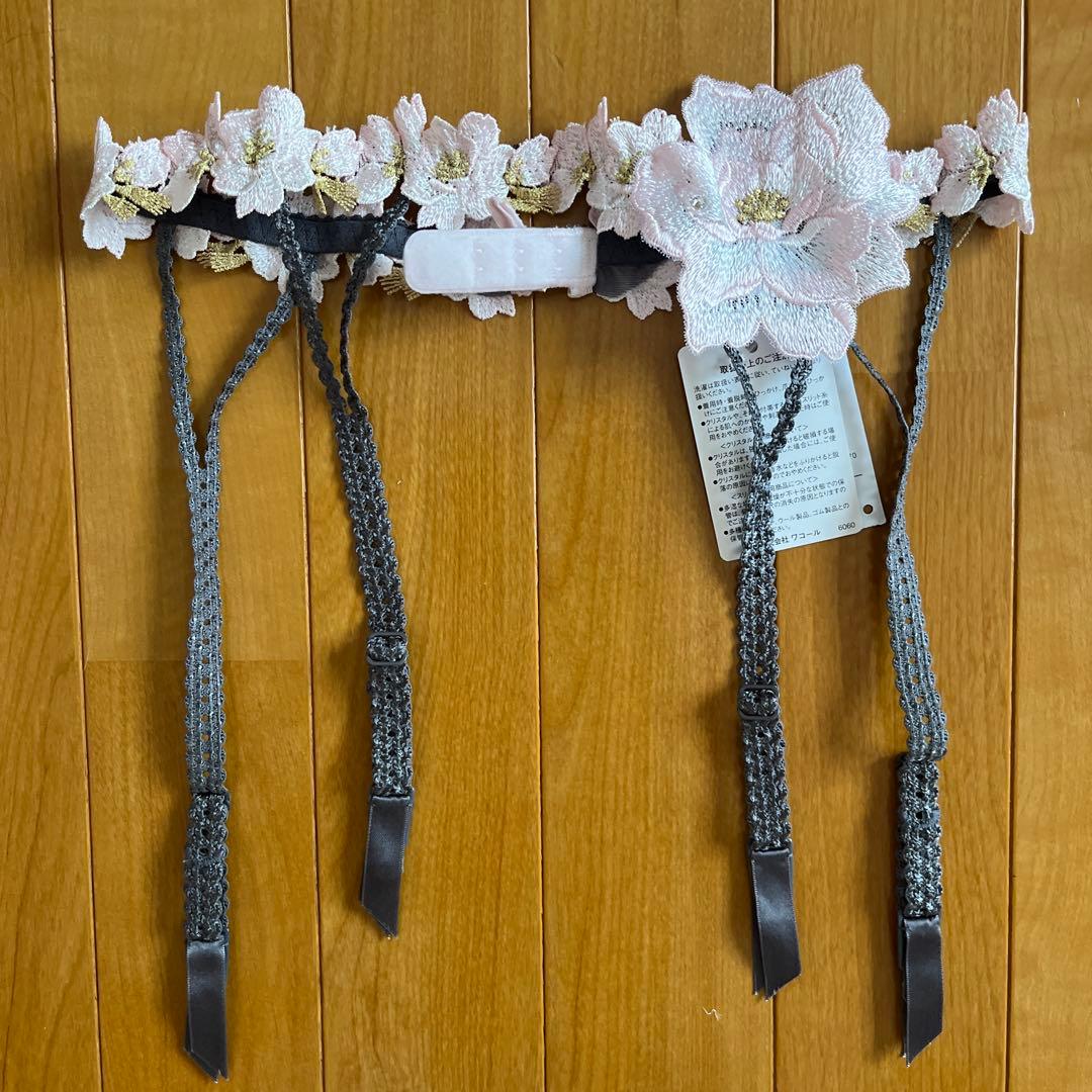 サルート03 ガーターベルト　GYカラー ワコール Wacoal サルート Salute 24SS 03G GTJ603 ガーターベルト M