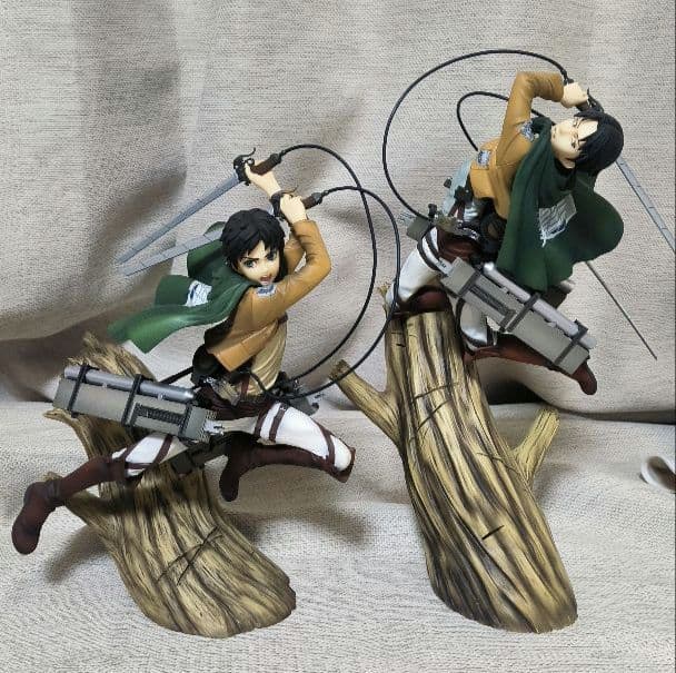 コトブキヤ ARTFX J 進撃の巨人 リヴァイ エレン スケール フィギュア