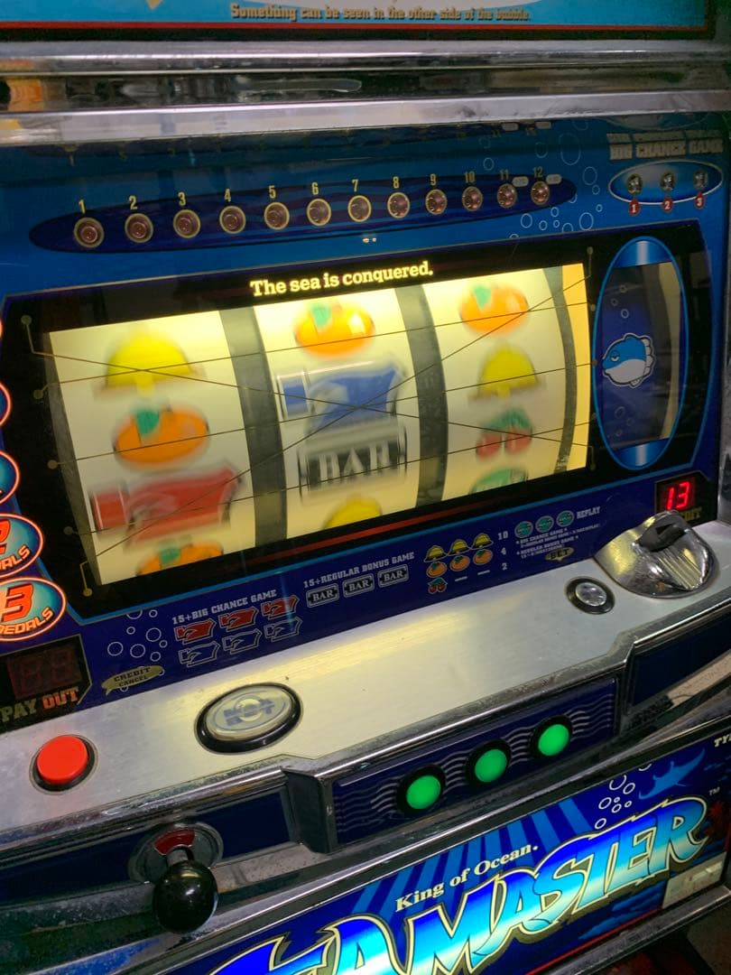 激レア パチスロ スロット実機 4号機 ［山佐］シーマスターX 設定キー