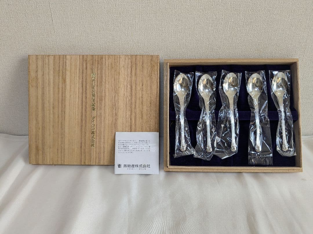 【未使用】 純銀製 スプーン 5本 約88g セット 銀食器カトラリー「桜」スプーン3本セット・銀製品・ : 銀食器・銀製器