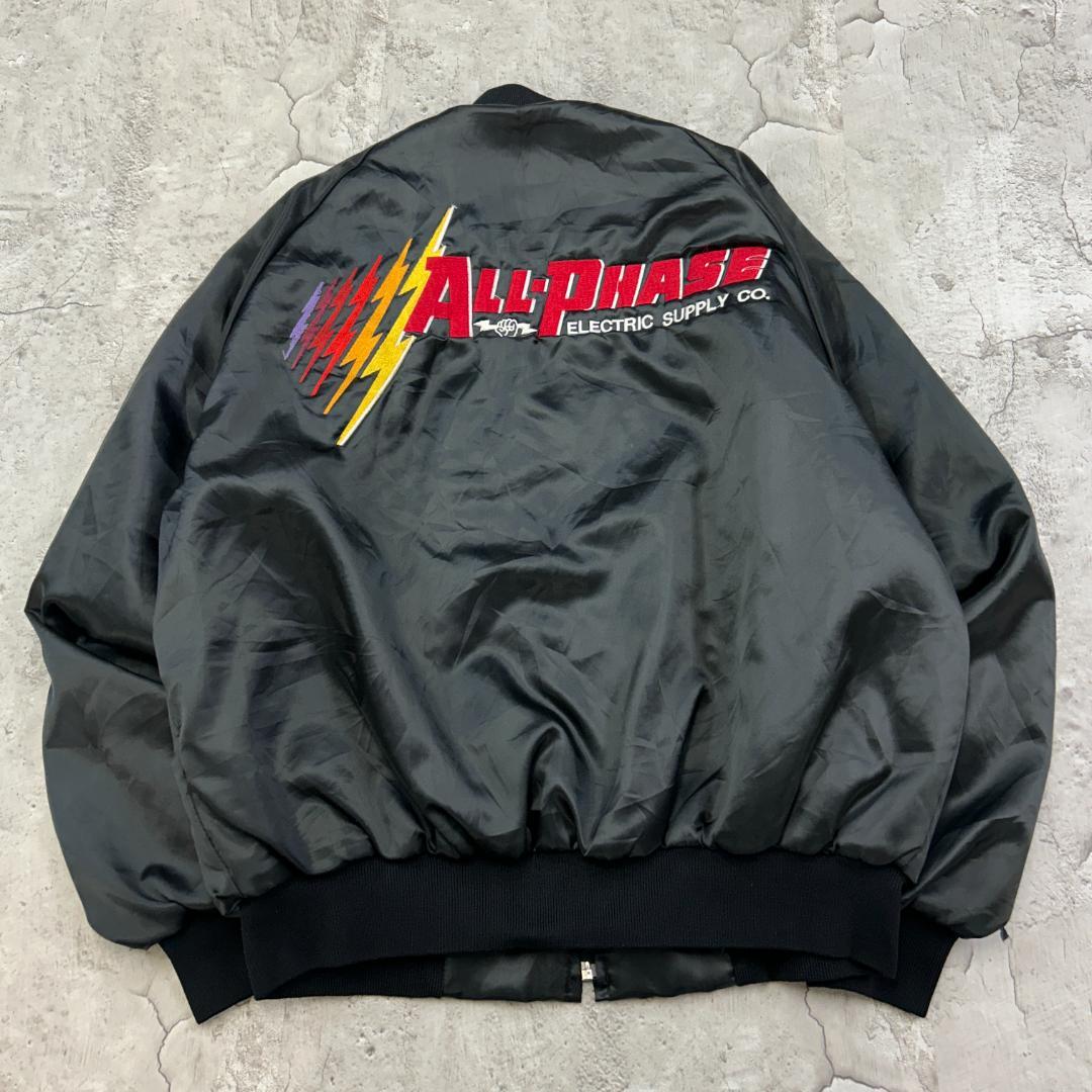 た*く様 USA製　Pla-Jac　刺繍　トップス　長袖　中綿ブルゾン　古着　ブ