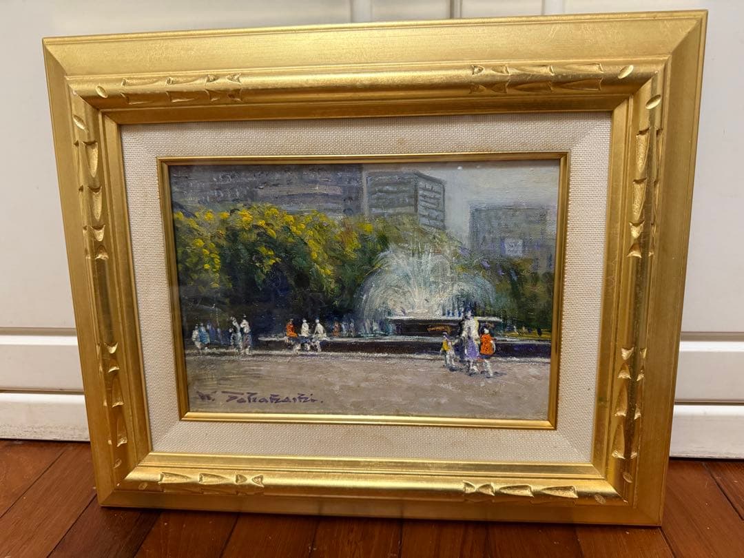 27.「公園（日比谷）」髙橋一善 油絵