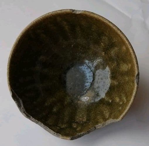 古唐津　小山路青手茶碗(発掘手)①