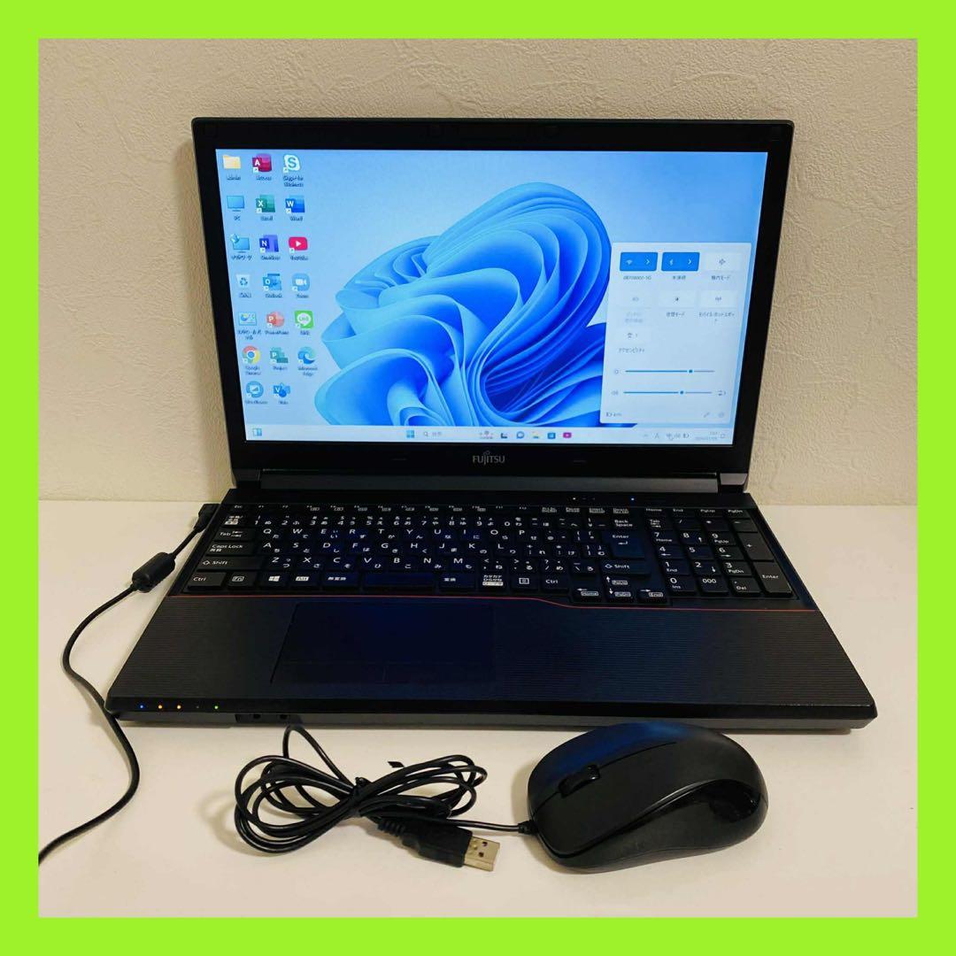 Y20 Fujitsuノートパソコンi5メモリ16G高速SSDサクサクWin11