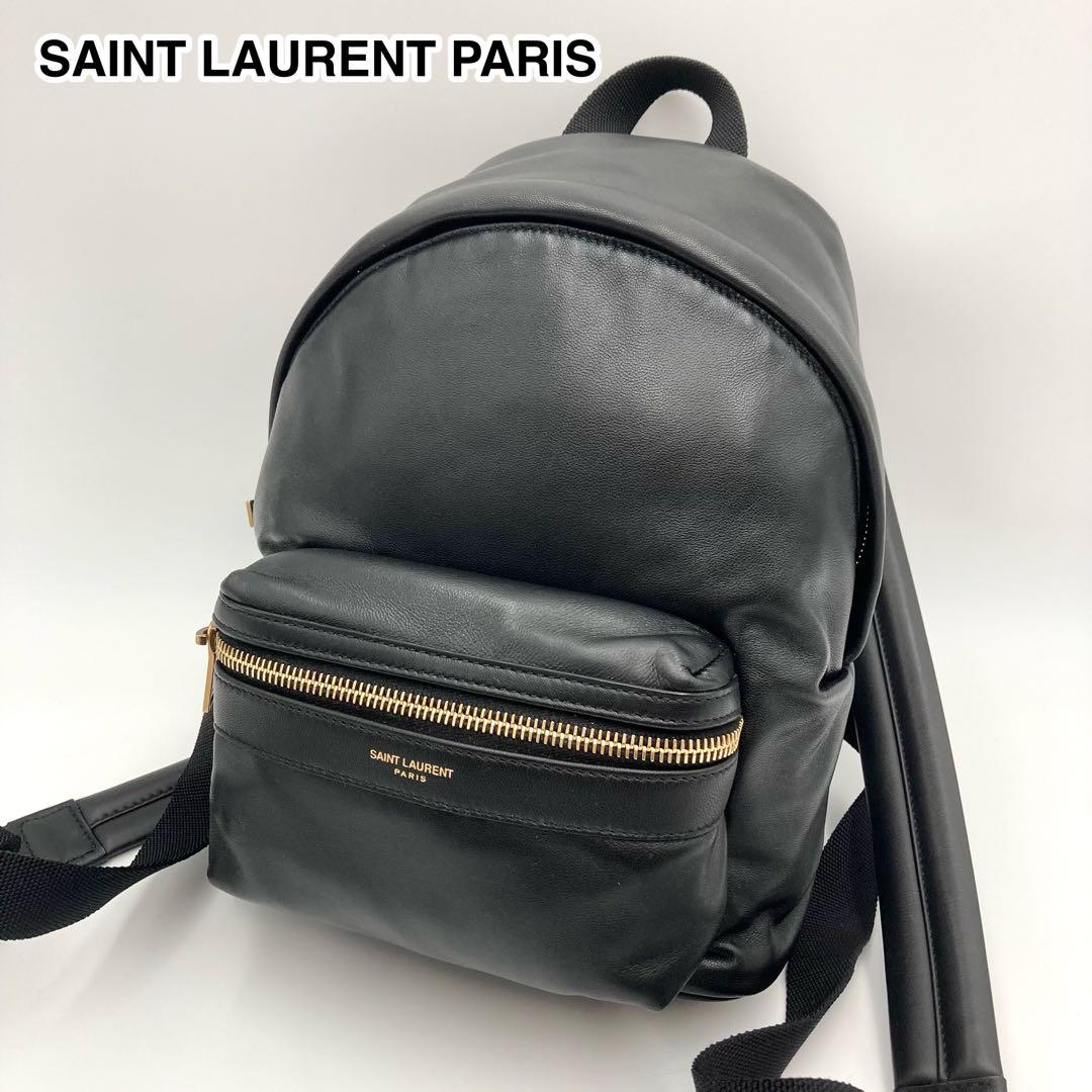ゆうき✨ サンローランパリ トイシティ ミニリュック 黒 レザー 希少