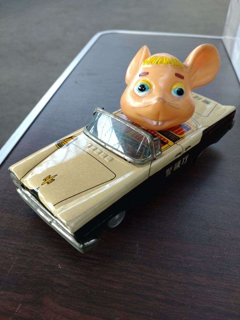 タ*ん様 当時物　ブリキ自動車　トッポ・ジージョ　無版権　昭和レトロ