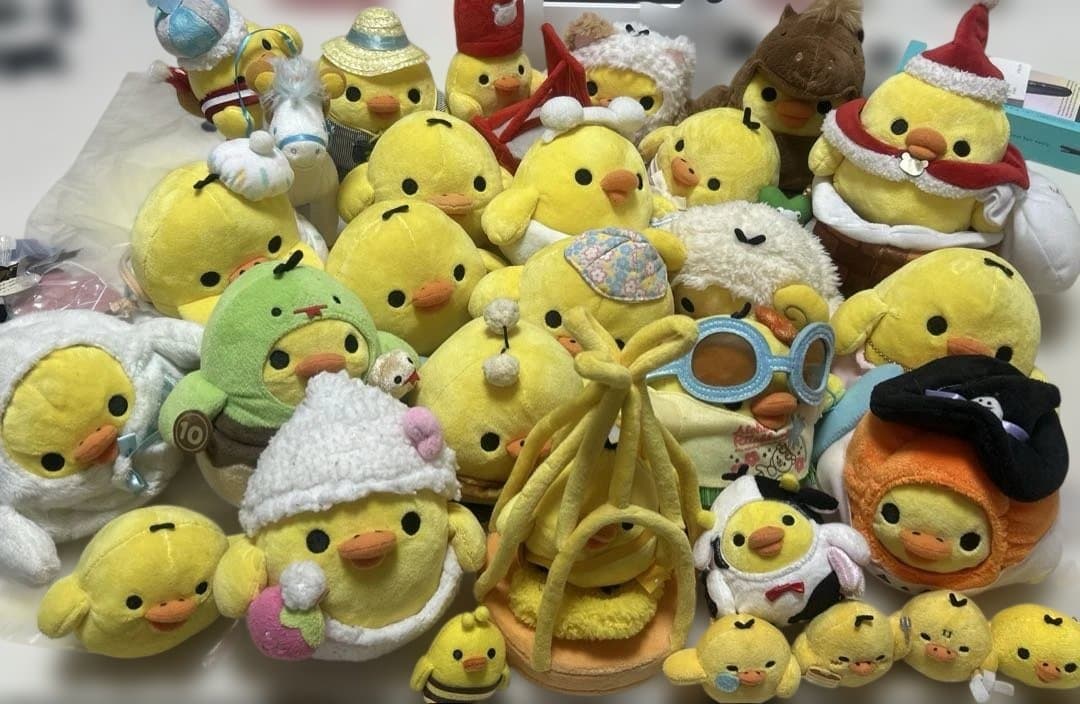 リラックマ キイロイトリ まとめ売り ぬいぐるみ リラックマ リラックマストア限定 あつめてぬいぐるみ ハートテーマ