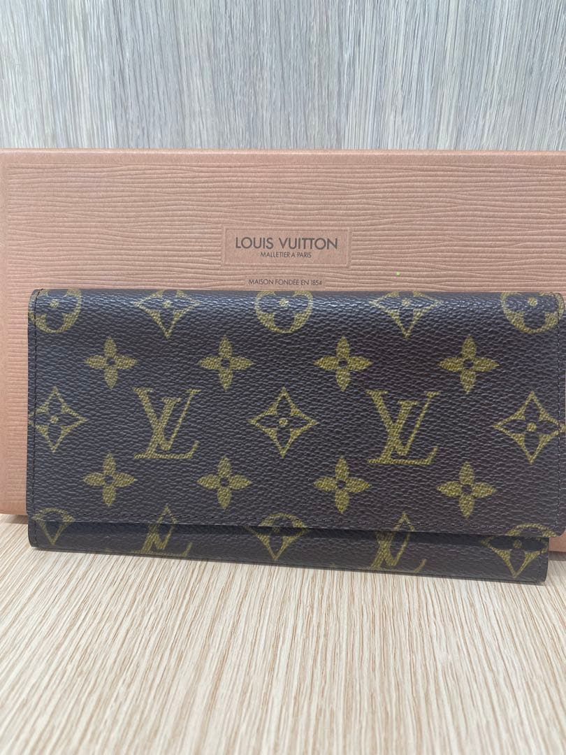 【美品】ヴィトン モノグラム ポルト エン 3 カルト クレディ M61818