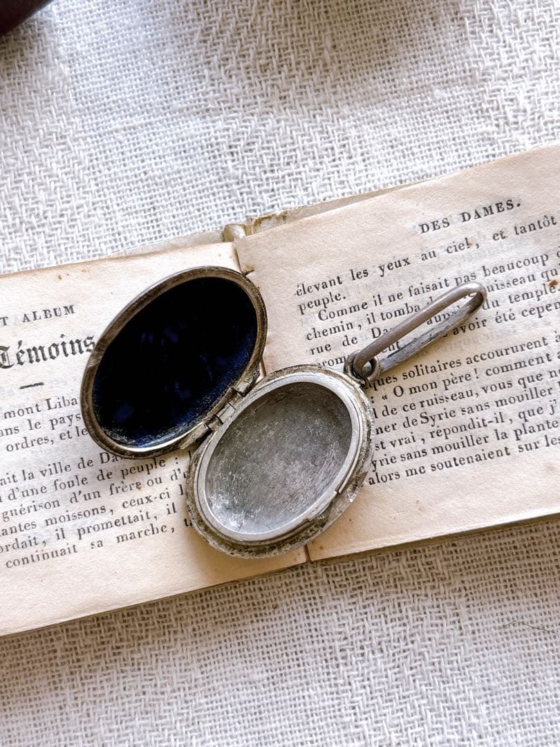 フランスアンティーク ペンダントトップ・つばめ