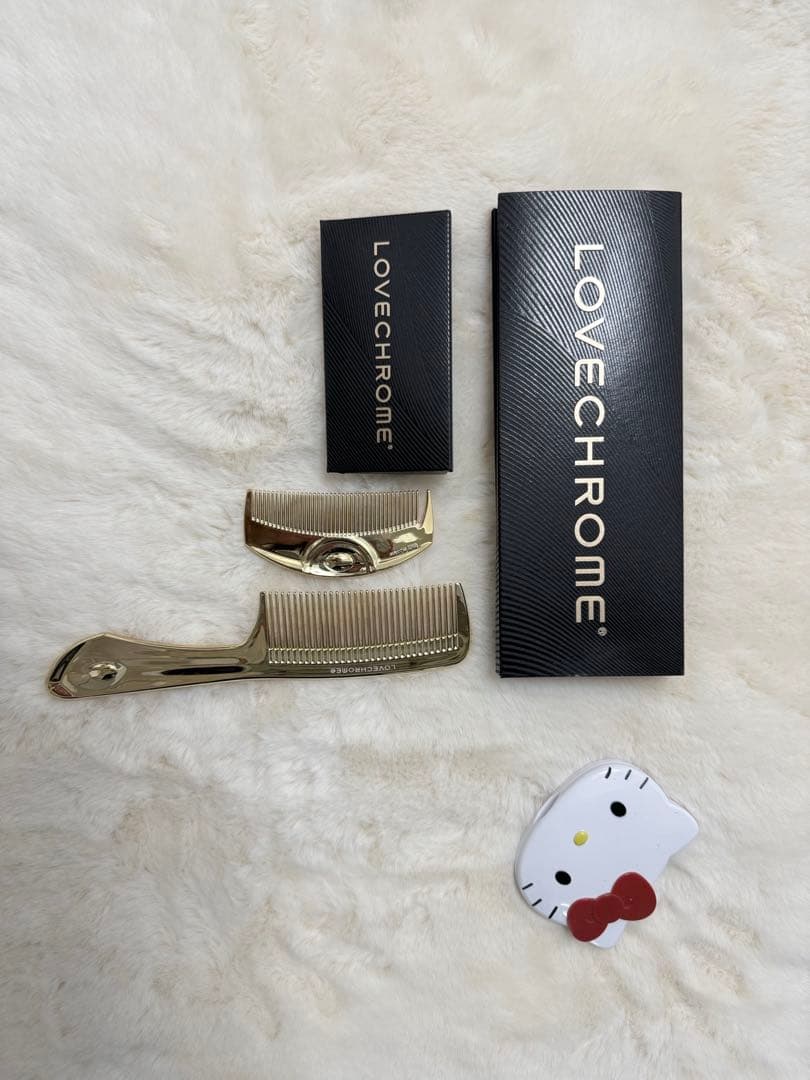 LOVECHROME ゴールドコーム 収納ケース付き