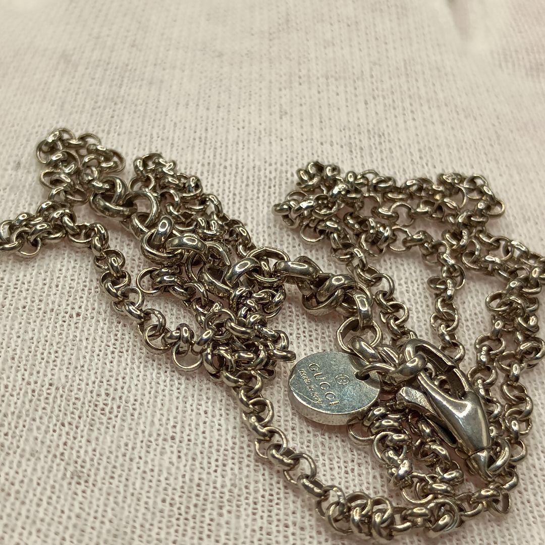 GUCCI あずきチェーン ブラック加工 50cm SILVER925 男女兼用 - メルカリ