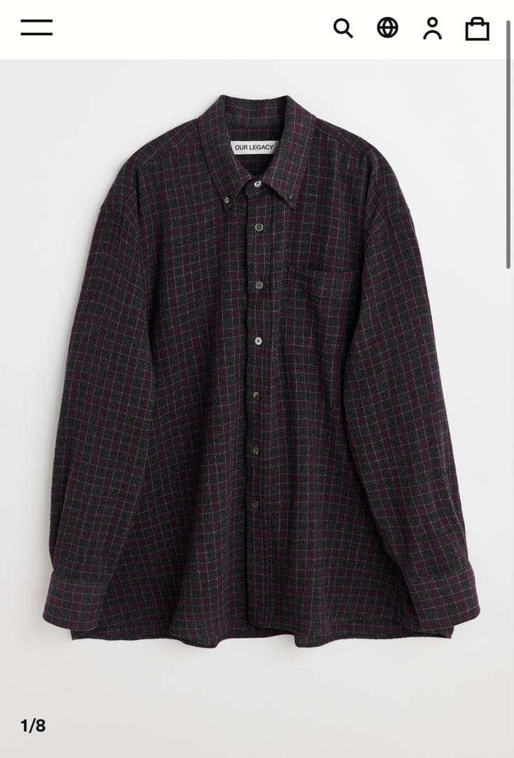 OUR LEGACY アワーレガシー BORROWED BD SHIRT 44