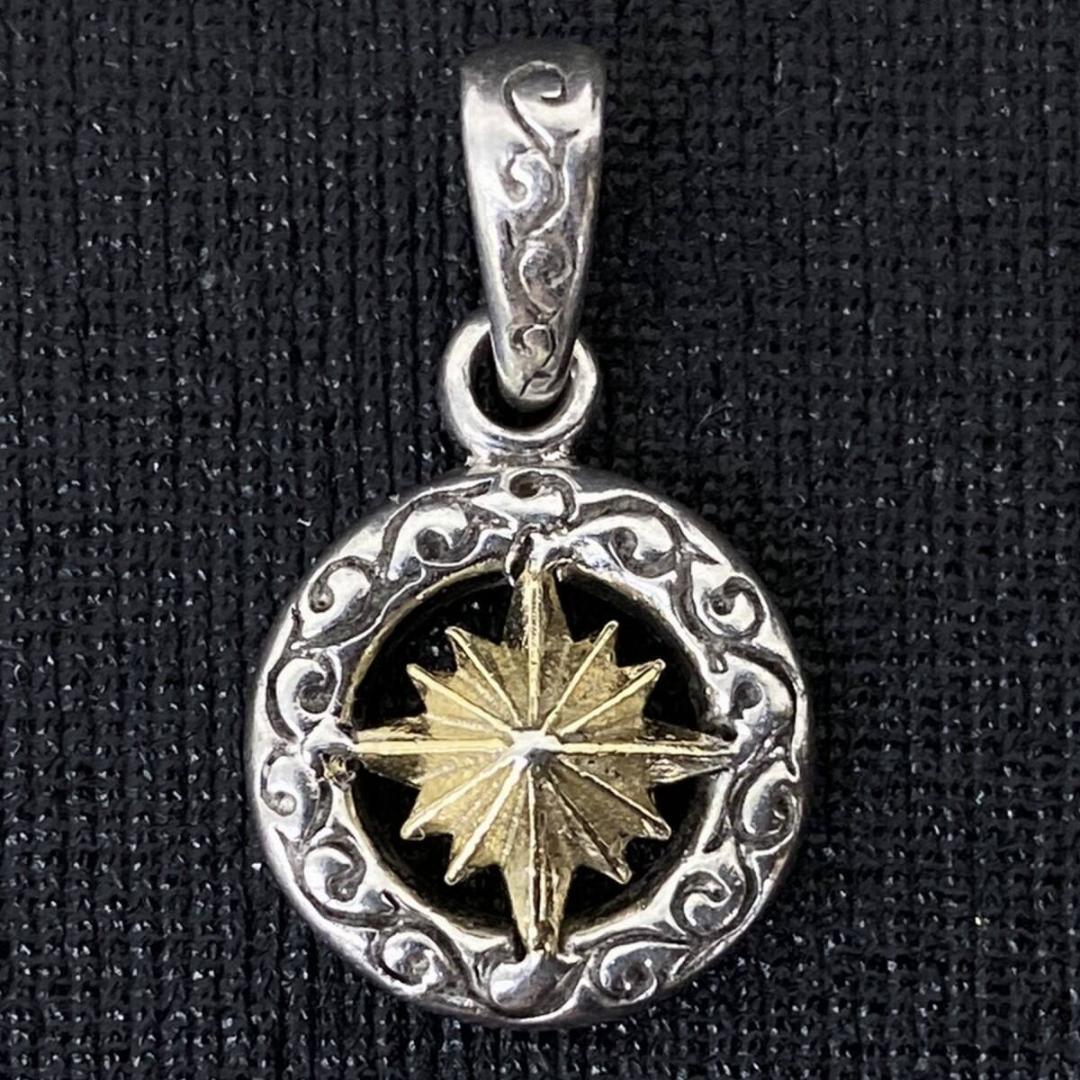 SAAD K18 ゴールド サンシンボル シルバー925 アラベスク ペンダント