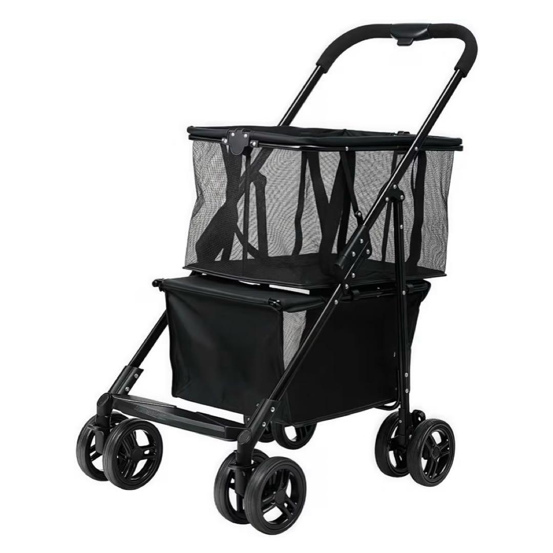 多機能折りたたみ式ショッピングカート トロリー 折りたたみ式 2 in 1