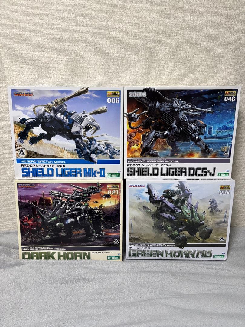 【未組み立て】HMMゾイドプラモデル4体セット（コトブキヤ）