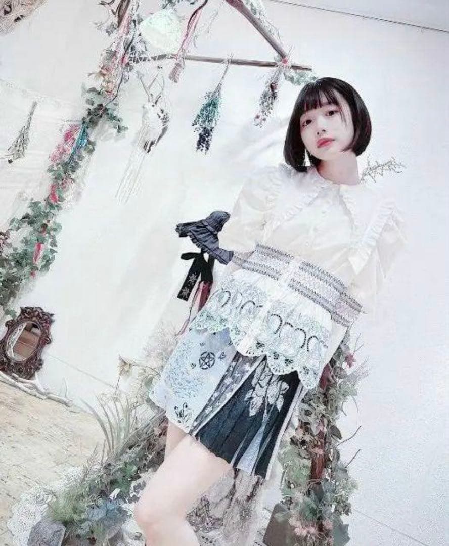 トップス rurumu: 21AW burn the rabbit lace BL