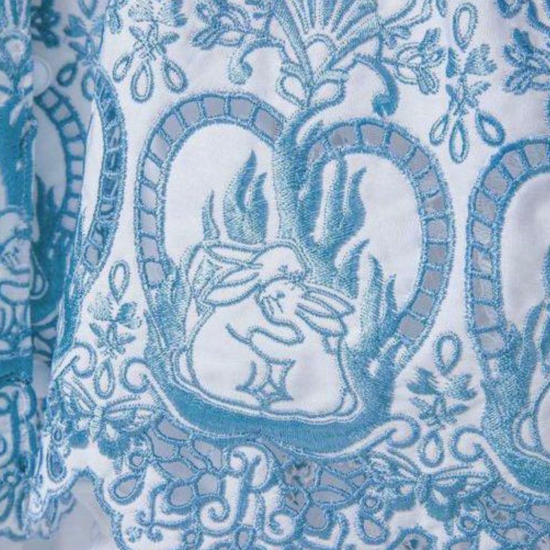 トップス rurumu: 21AW burn the rabbit lace BL