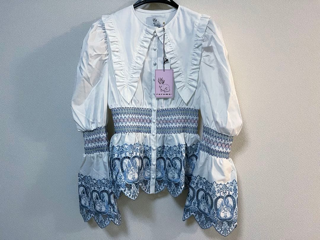 トップス rurumu: 21AW burn the rabbit lace BL