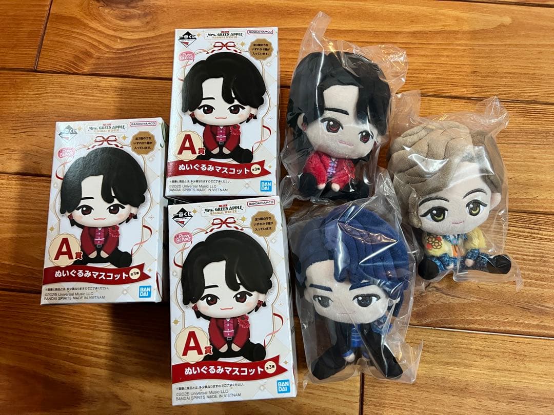 Mrs. GREEN APPLE 一番くじ A賞ぬいぐるみマスコット Mrs. GREEN APPLE ミセス 一番くじ A賞 ぬいぐるみ - メルカリ