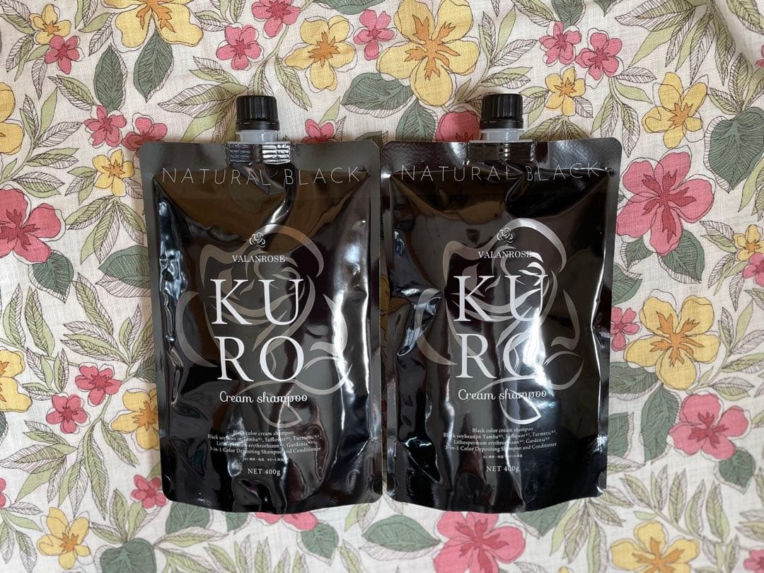 新品未開封バランローズKUROクリームシャンプー(ナチュラルブラック)2個セット
