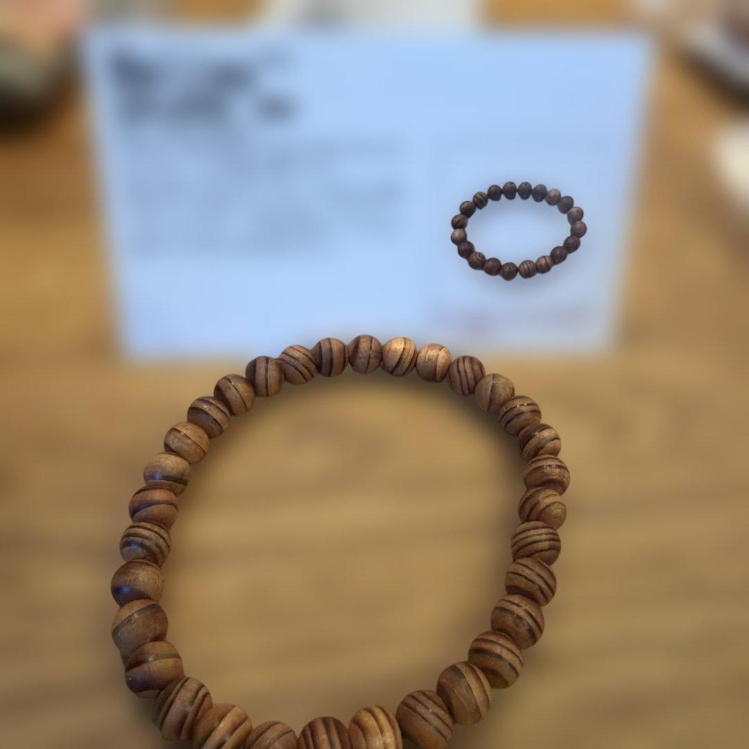 希少品　高野山参道杉 霊珠 ブレスレット 厄除け 浄化 守護 神秘性