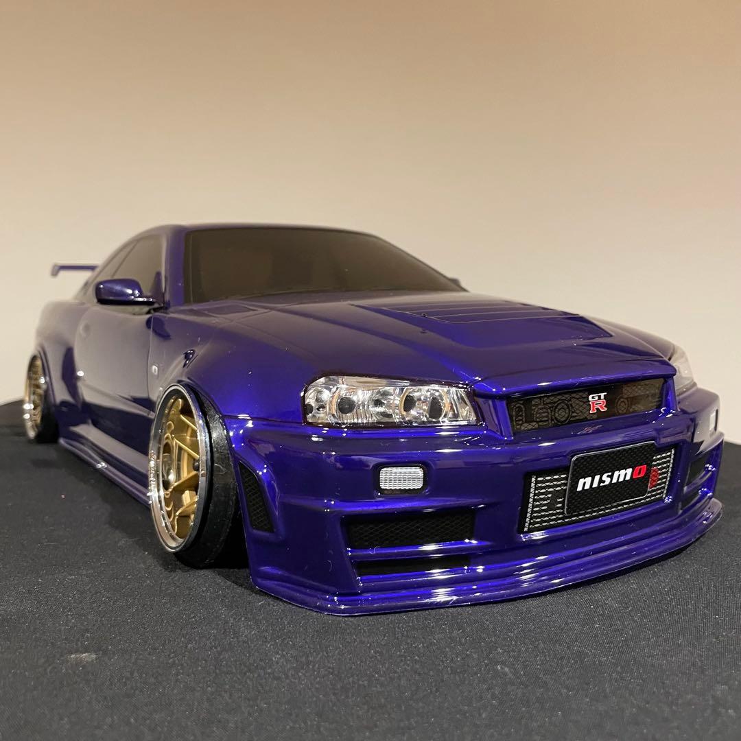 タミヤ　日産　スカイラインgt-r r34 1/10 ラジコンボディ　yd-2 タミヤ 日産 スカイラインgt-r r34 1/10 ラジコンボディ yd-2 - メルカリ