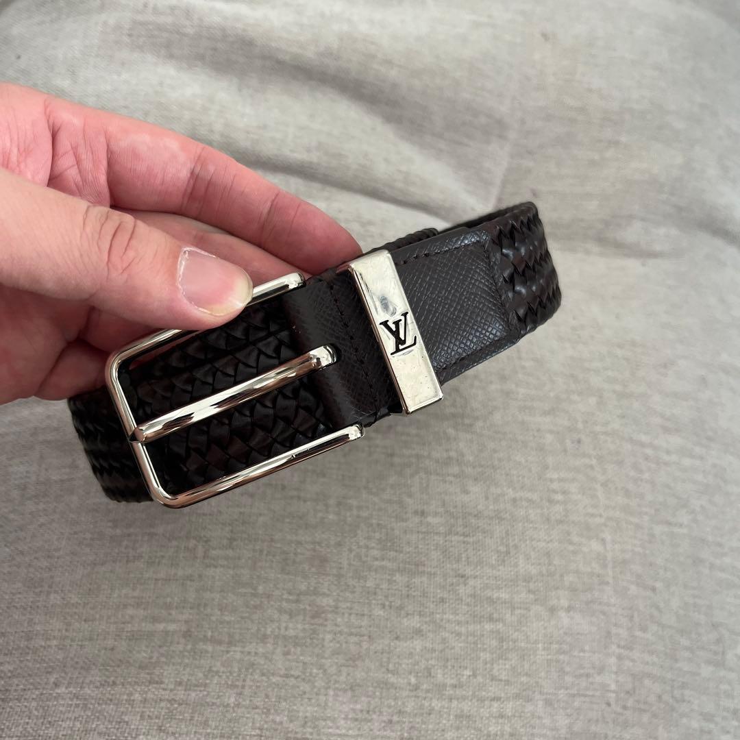 ルイ・ヴィトン ブラックレザー ベルト
