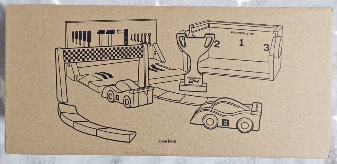 ポルシェ バヨ社 レーストラック スターターセット 木製おもちゃ 知育