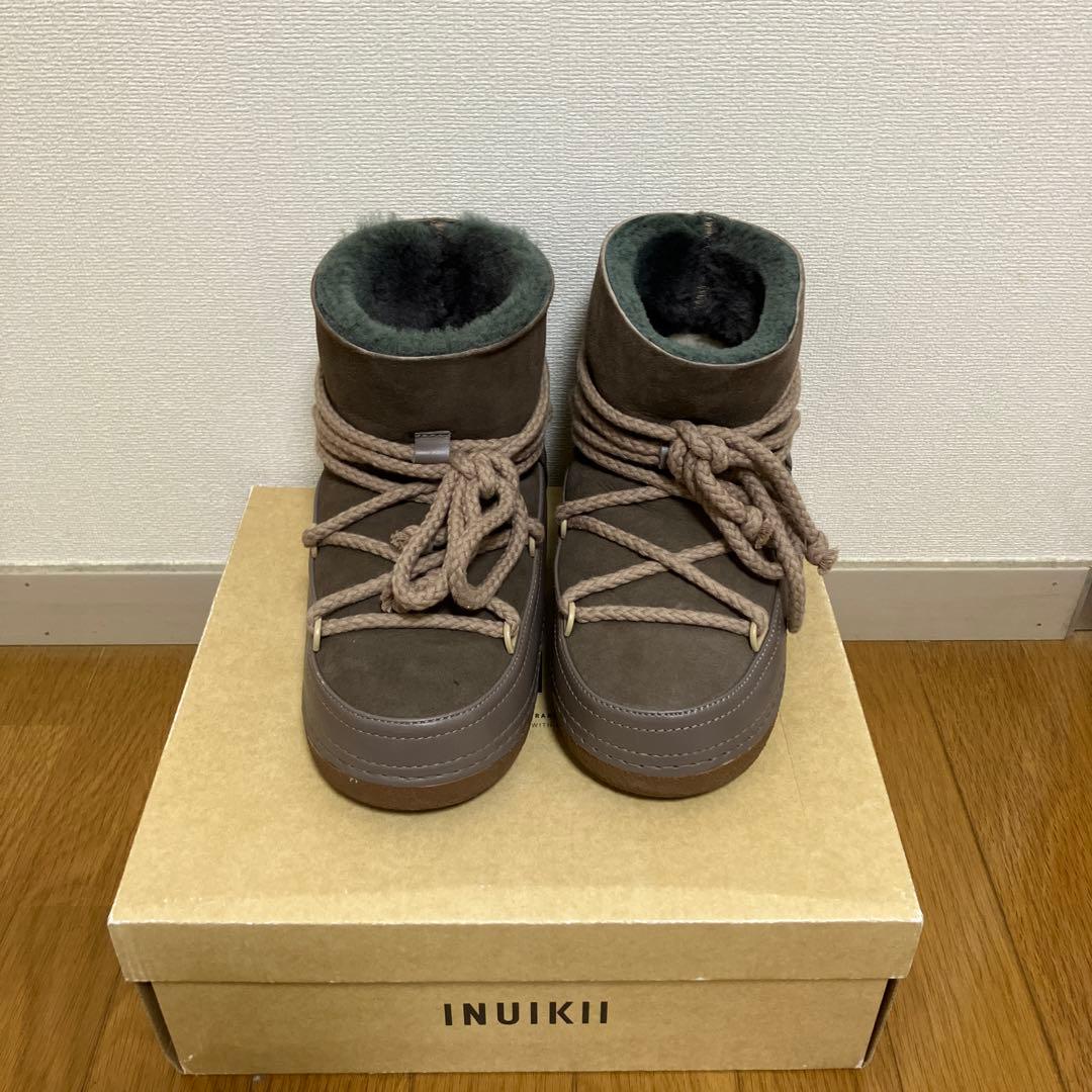 【イヌイキ】IKUIKIl スノーブーツ　ムートンブーツ　サイズ37