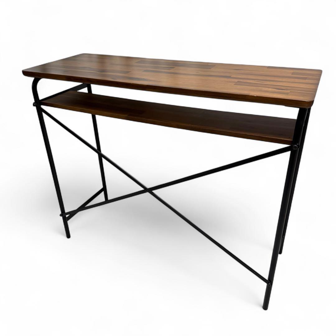 廃盤】ウニコ SWELLA カウンターテーブル アカシア材 アイアン W110