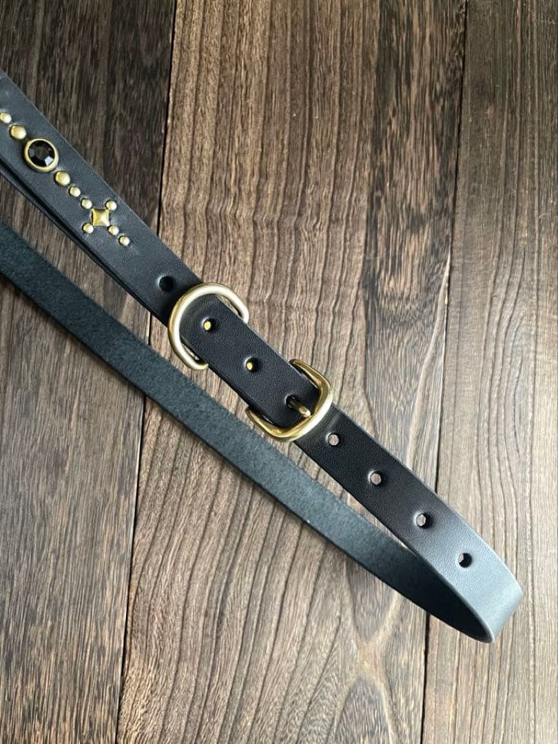 ナローロングベルト 真鍮 牛ヌメ exca HTC CALEE