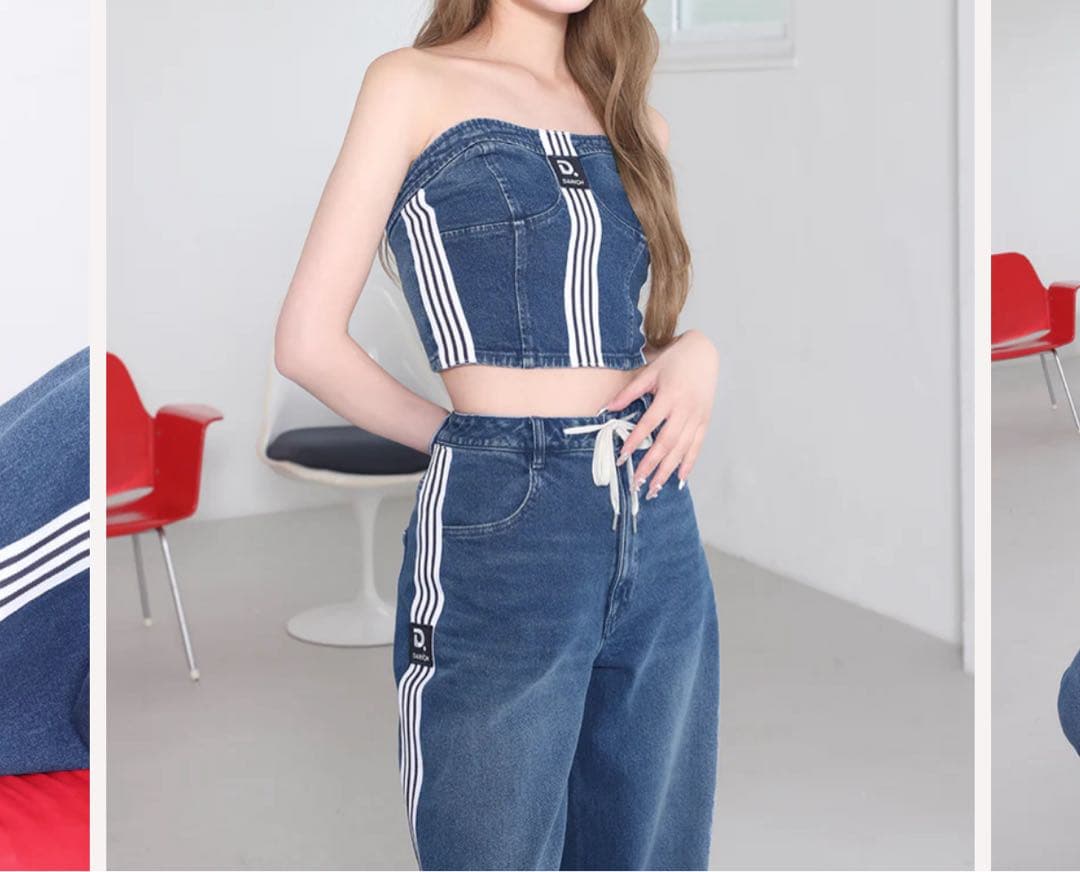 Darich リメイクライクデニムベアトップ 新品未使用タグ付き