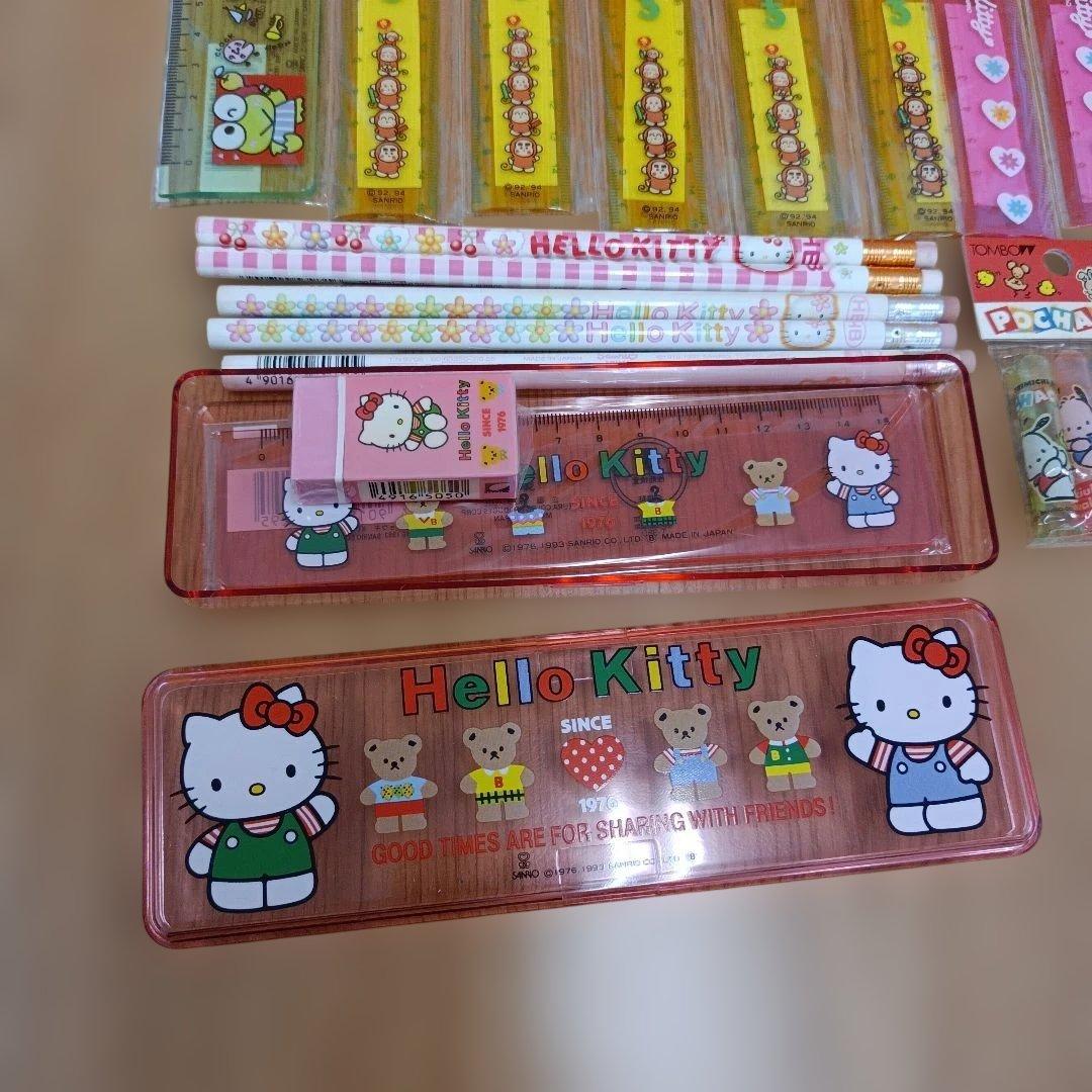 当時物 平成レトロ サンリオ 文房具 まとめ売り ハローキティ おさるの